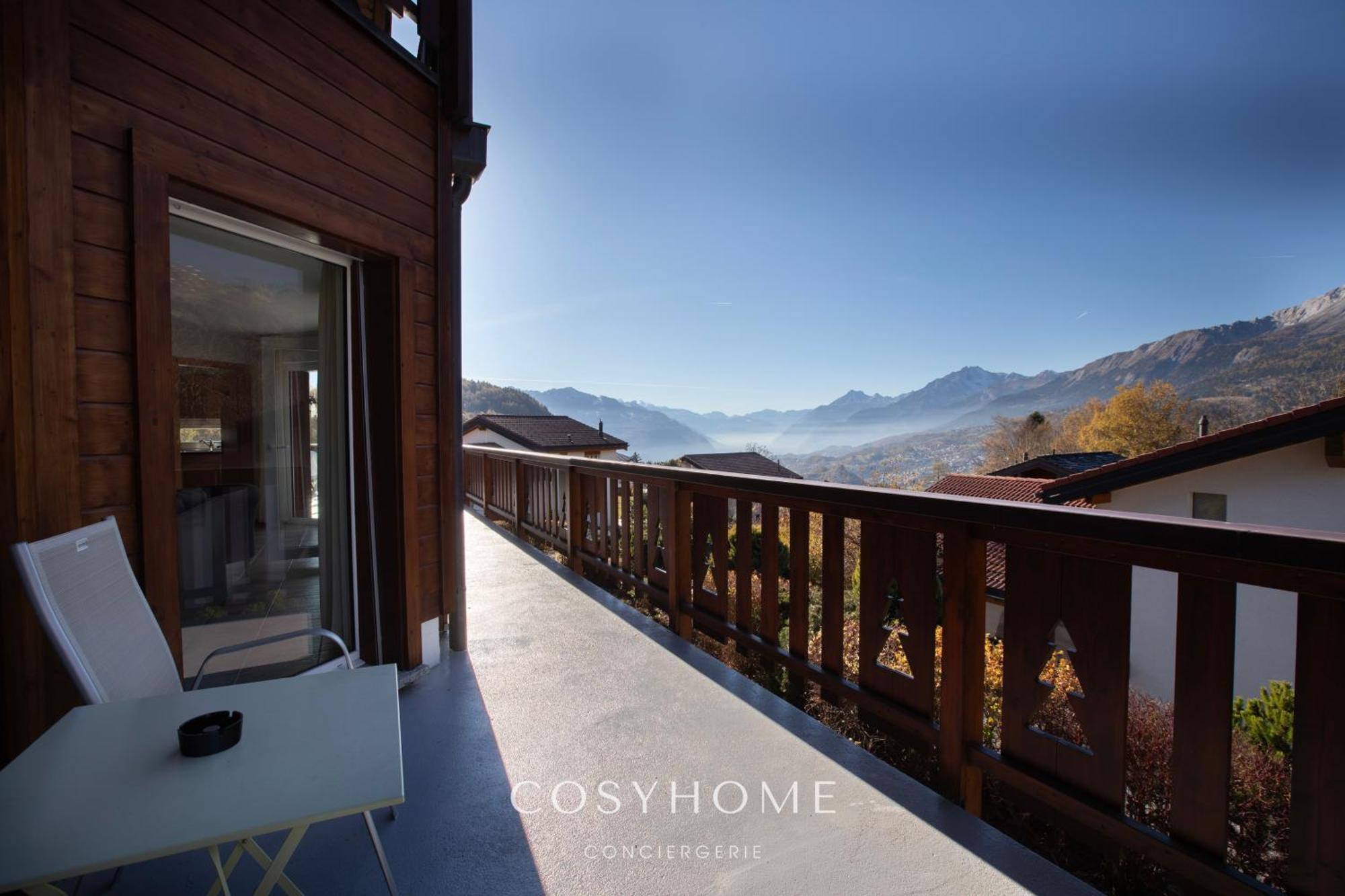 Chalet Des Alpes - Sunset View - Crans-Montana Exterior foto